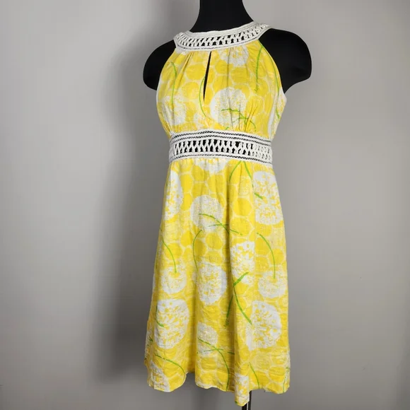Lilly Pulitzer | Dresses | Lilly Pulitzer Brie Dandelion Yellow Linen Dress  | Poshmark